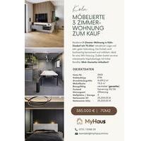 Möbelierte 3 Zimmer Wohnung kernsaniert + vermietet! - Köln Porz