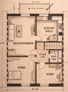 Foto - 3-Zimmer-Wohnung mit Loggia – frisch modernisiert