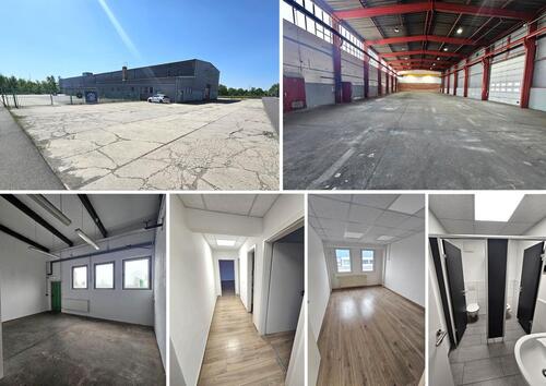 Foto - Tolle Kombi - 1 Industriehalle mit Kranbahn + 2 gr. Rolltore + 2 Warmlager + 3 Büro's + Freifläche