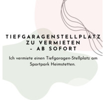 Tiefgaragenstellplatz Parkplatz zu vermieten - Kirchheim bei München