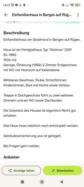 Foto - Einfamilienhaus in Bergen auf Rügen