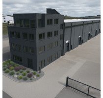 323 - 1169 m² Lager und Produktionshalle mit Büro - Marienheide