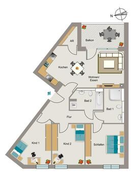 Foto - 4 Zimmer Etagenwohnung zur Miete in Bergisch Gladbach