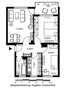 Foto - 2.5 Zimmer Etagenwohnung in Darmstadt