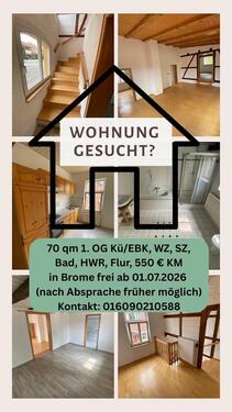 Foto - Wohnung in Brome zu vermieten… - 550,00&nbsp;EUR Kaltmiete, ca.&nbsp; 70,00&nbsp;m&sup2;