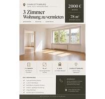 3 Zimmer Wohnung in Charlottenburg zu vermieten - Berlin Charlottenburg-Wilmersdorf