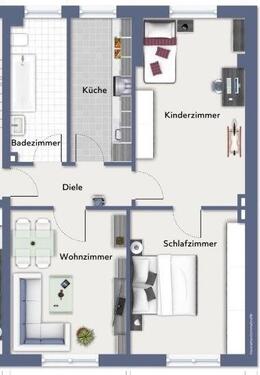 Foto - Über Ihnen? Niemand! 3,5 Raum Wohnung im 2.0G