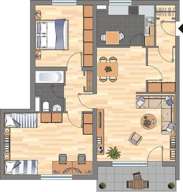 Foto - 3 Zimmer Etagenwohnung zur Miete in Braunschweig