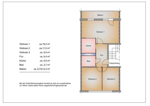 Foto - Etagenwohnung in Frankfurt (Oder) zur Miete