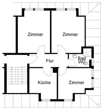 Foto - Etagenwohnung zur Miete in Osnabrück