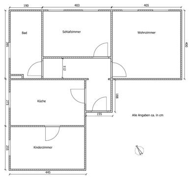 Foto - 3 Zimmer Etagenwohnung zur Miete in Hartmannsdorf