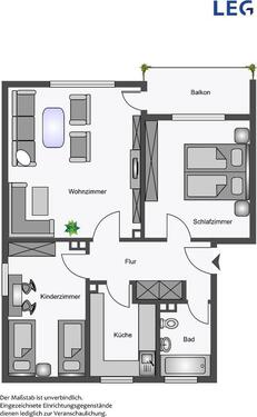 Foto - Etagenwohnung zur Miete in Hamm