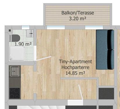 Foto - Saniertes Apartment – mit Balkon