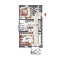 2 Zimmer Wohnung Neubau mit Stil Freyung Stadtmitte Balkon