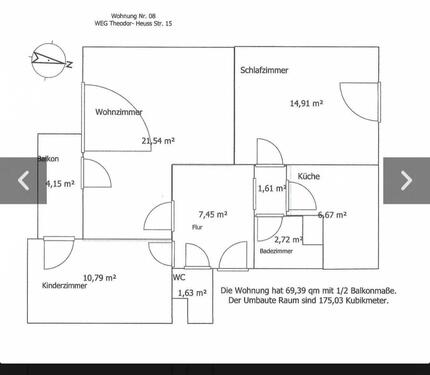 Foto - 3 Zimmer Etagenwohnung in Wolfsburg