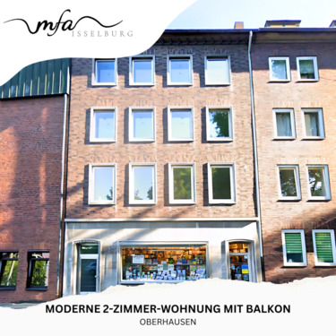 Foto - Moderne 2-Zimmer-Wohnung mit Balkon – zentrumsnah in Oberhausen, ideal für Berufstätige