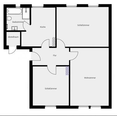 Foto - 3-Raum-Wohnung in Wefensleben OT Belsdorf