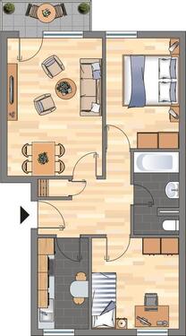 Foto - Etagenwohnung zur Miete in Duisburg