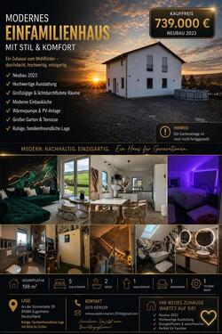 Foto - Modernes Einfamilienhaus mit stil & komfort Neubau 2023