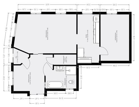 Foto - 3 Zimmer Erdgeschoßwohnung zur Miete in Jüterbog