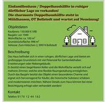 EinfamilienhausDoppelhaushälfte mit Garten, Keller - Körner