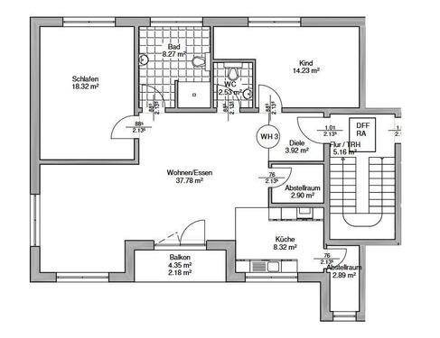 Foto - 3 Zimmer Etagenwohnung zur Miete in Leun