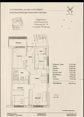 Foto - 3 Zimmer Erdgeschoßwohnung zur Miete in Nürtingen