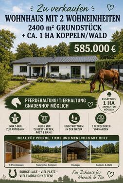 Foto - Pferdehof mit Wohnhaus, 2 Wohneinheiten & 5 Pferdeboxen 66119