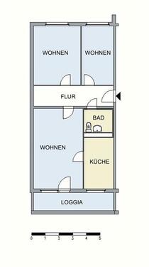 Foto - Etagenwohnung in Neubrandenburg zur Miete