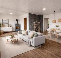 Helle 2-Zimmerwohnung mit Balkon, Schwedenofen & Blick ins Grüne - Poppenhausen