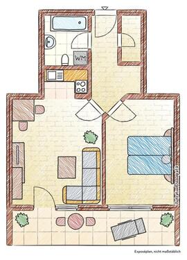 Foto - Helle Wohnung mit großem Balkon für 1-2 Personen, Witten-Herbede