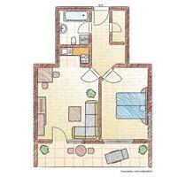 Helle Wohnung mit großem Balkon für 1-2 Personen, Witten-Herbede