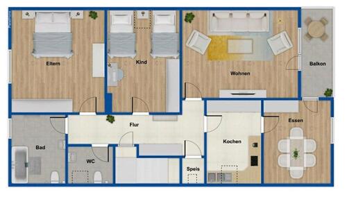 Foto - Wohnung 120qm im 2 OG - 299.000,00&nbsp;EUR Kaufpreis, ca.&nbsp; 120,00&nbsp;m&sup2;