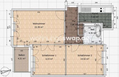 Foto - 3 Zimmer Etagenwohnung zur Miete in Berlin