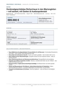 Foto - 3 Zimmer Reihenhaus zum Kaufen in Berlin