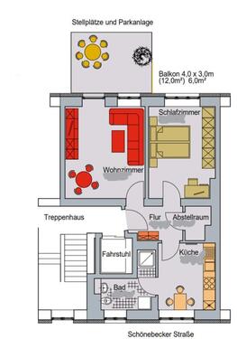 Foto - Etagenwohnung zur Miete in Magdeburg