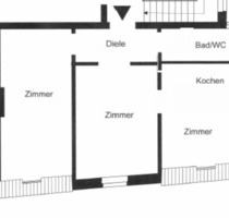 Teilmöblierte 2,5 Zi, 60qm Altbauwohnung - Velbert Pöthen