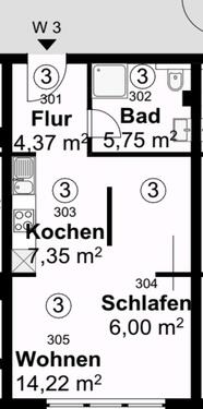 Foto - Erdgeschoßwohnung in Köln zur Miete