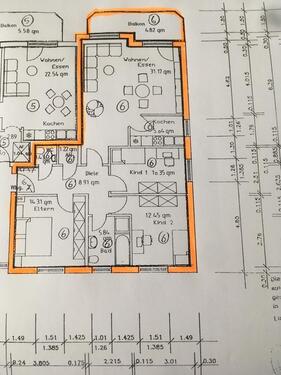 Foto - 4ZKBB ca. 93qm - 1.000,00&nbsp;EUR Kaltmiete, ca.&nbsp; 93,00&nbsp;m&sup2;