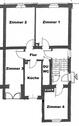 Foto - Vermietete 4 Zimmer Altbauwohnung im Hochparterre (71,5 m²)