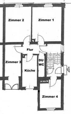 Foto - Vermietete 4 Zimmer Altbauwohnung im Hochparterre (71,5 m²)