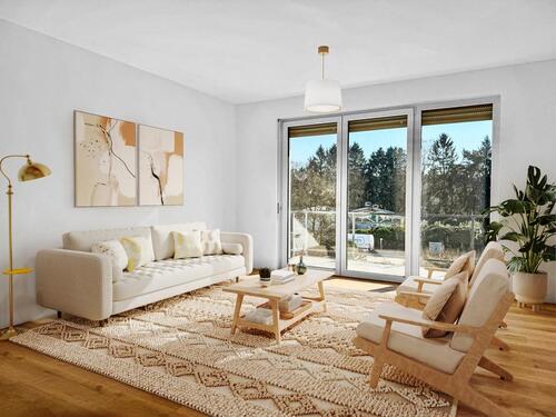 Foto - Top 3-Zimmer-Wohnung, Energieeffizienzklasse A+, Balkon, mit GlasfaserBreitband