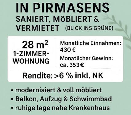 Foto - Top Rendite-Objekt in Pirmasens – saniert, möbliert & vermietet