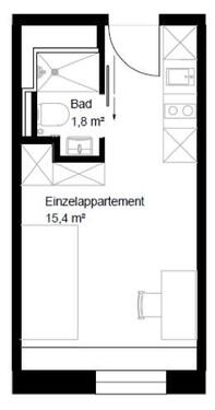 Foto - 1 Zimmer Etagenwohnung zur Miete in Berlin