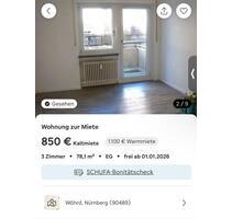 Wohnung zu vermieten bei wördersee - Nürnberg Gärten bei Wöhrd