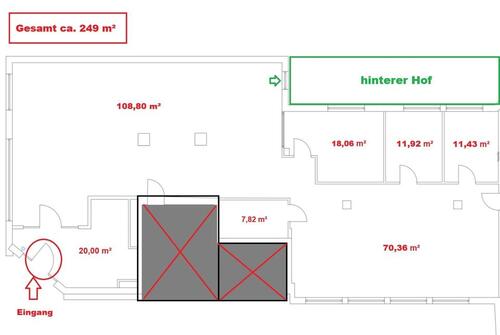 Foto - LadenBüro Fläche in Nürnberg Mitte ca. 250 m² zu VERMIETEN