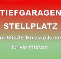 TIEFGARAGEN-STELLPLATZ zu vermieten - Pkw Cabrio Motorrad Camper - Holzwickede