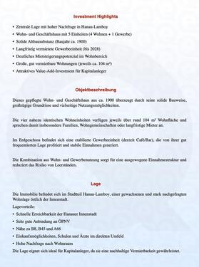 Foto - Mehrfamilienhaus, Wohnhaus in Hanau zum Kaufen