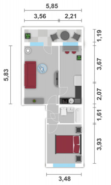 Foto - Etagenwohnung in Stendal zur Miete