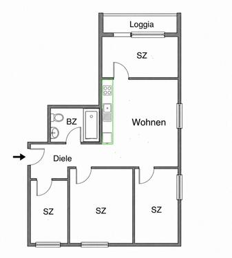 Foto - 3 Zimmer Etagenwohnung zum Kaufen in Germering